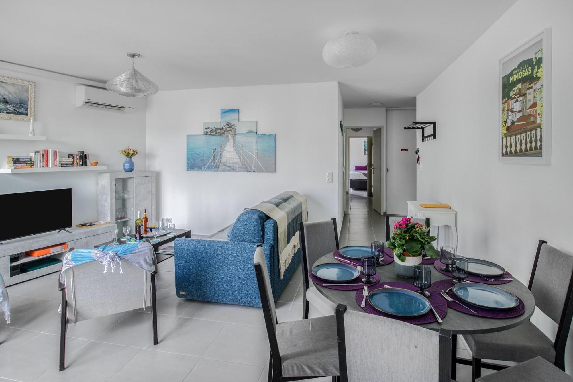 Nouvelle Ere - Appt A Moins D'Un Km De La Plage เลอลาวองดูว์ ภายนอก รูปภาพ